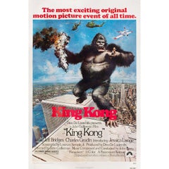 "King Kong" 1976 US One Sheet Film Poster