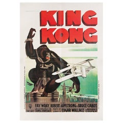 Retro "King Kong" 1980s French Commercial Poster