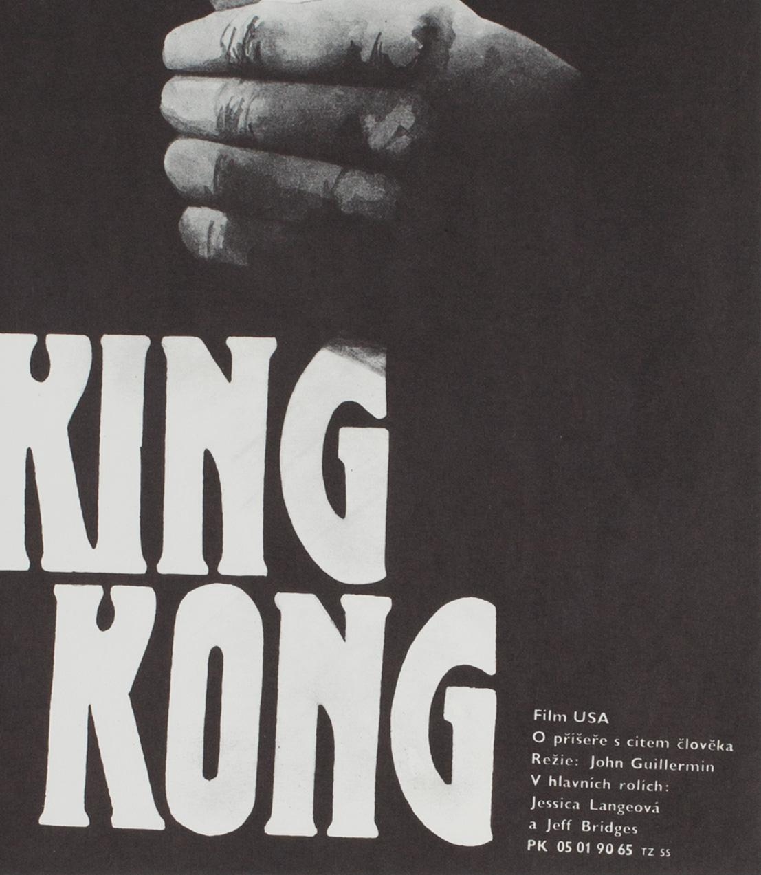 Ci piace l'opera d'arte lunatica che compare sulla locandina originale del film ceco per il remake del 1976 del classico King Kong. An He è il primo anno di uscita del film nella Repubblica Ceca.

Questo poster cinematografico d'epoca ha le