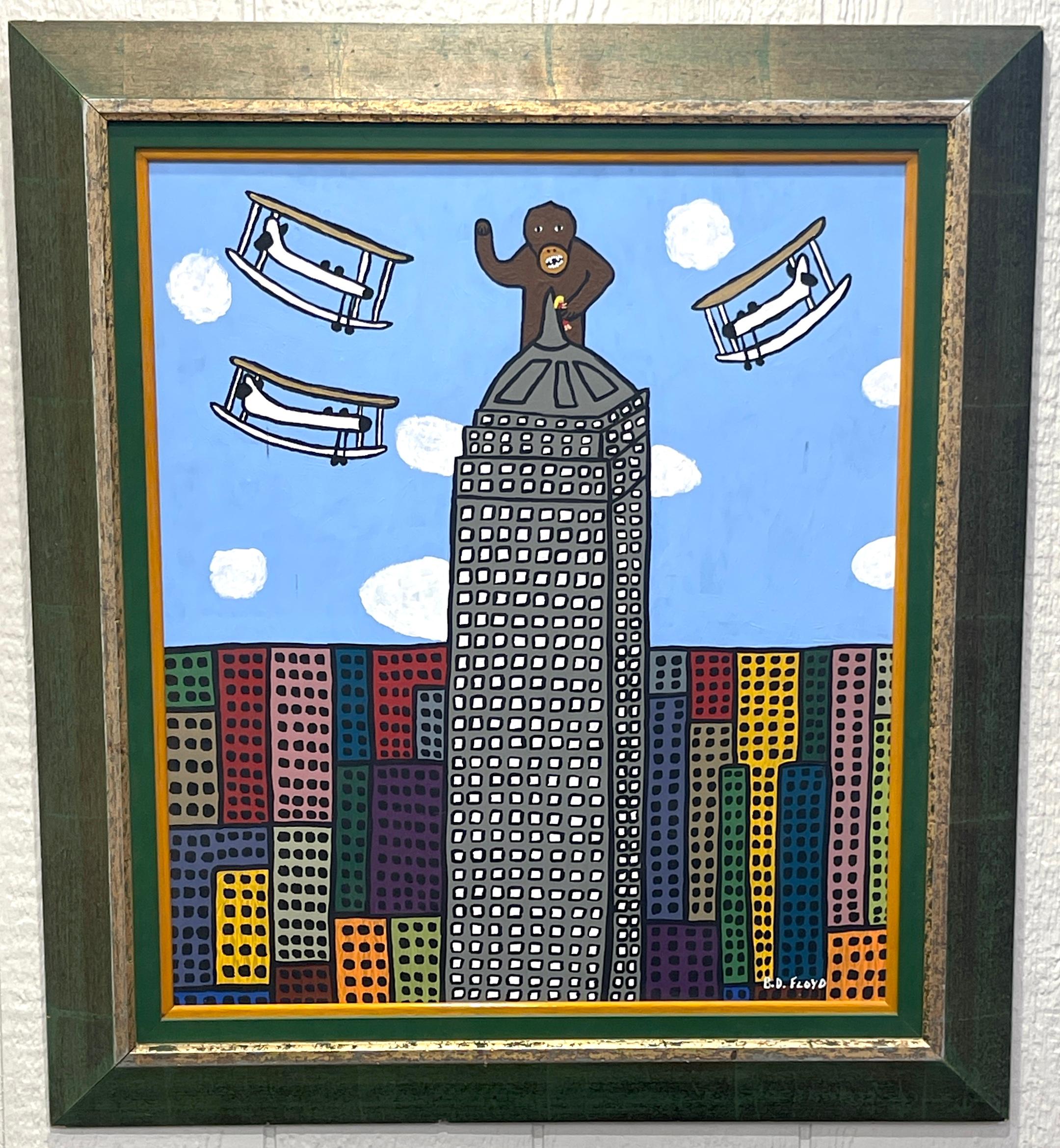 Folk Art 'King Kong' by American Outsider Artist B.D. Floyd   For Sale