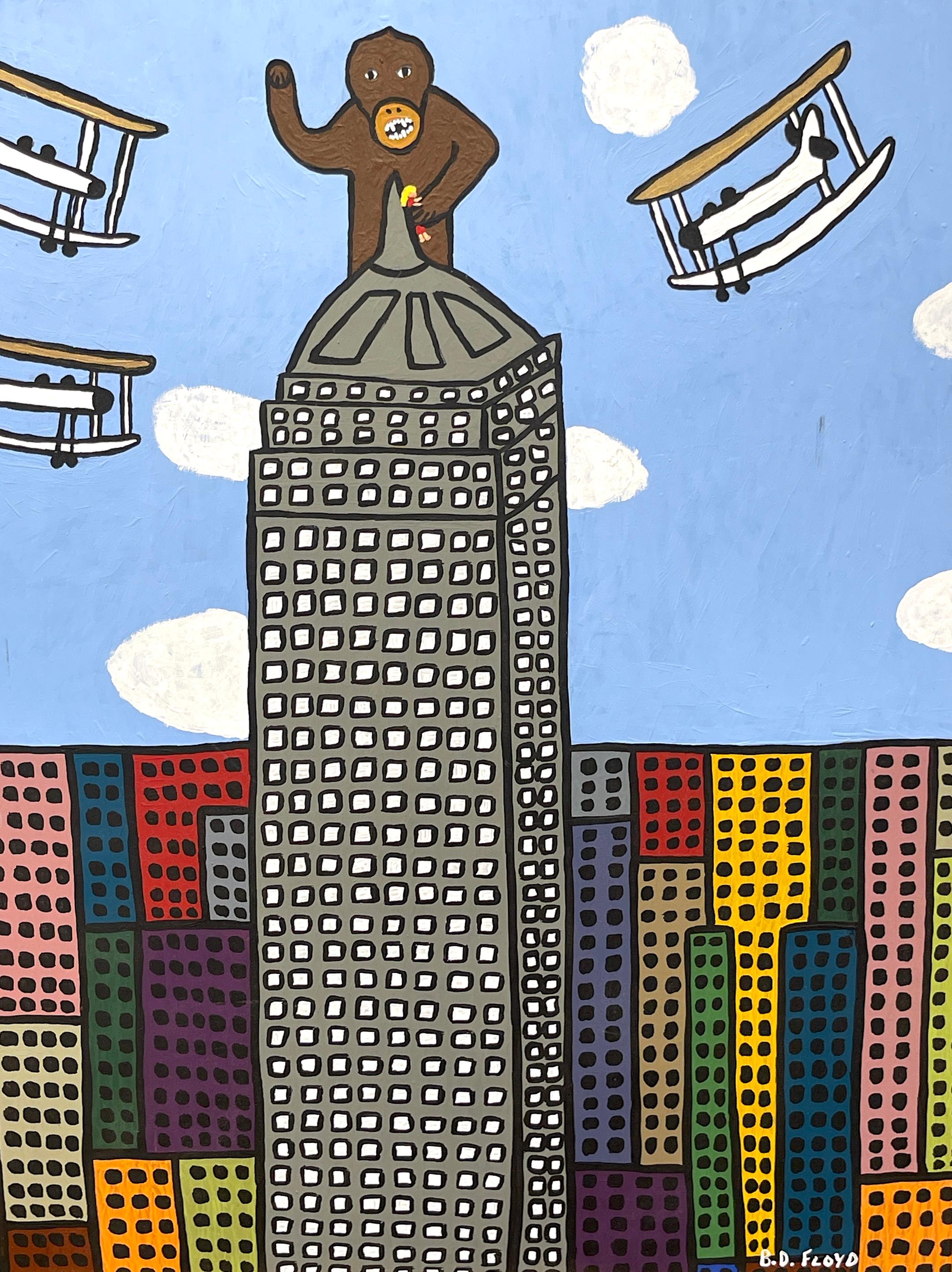 Bois « King Kong » (King Kong) par l'artiste américain indépendant B.D. Floyd en vente