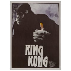 Vintage 'King Kong' Czech Film Poster, 1989