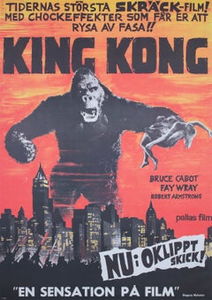 King Kong R1966 Swedish Film Poster