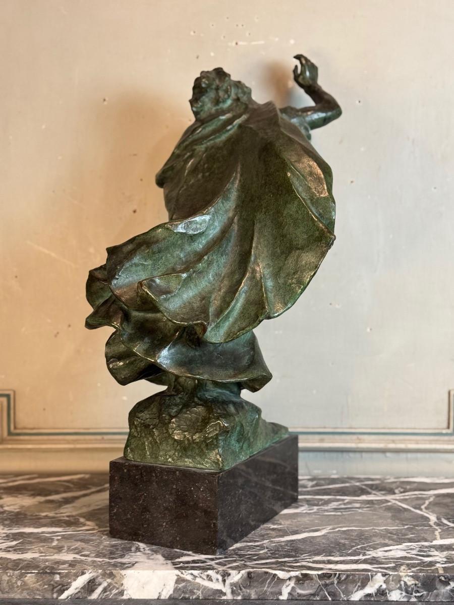 King Lear, Bronze Green patina, Victor Rousseau (1865-1954) About 1905 For Sale 1