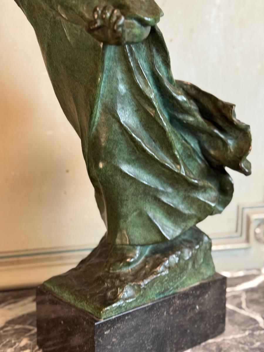 King Lear, Bronze Green patina, Victor Rousseau (1865-1954) About 1905 For Sale 3