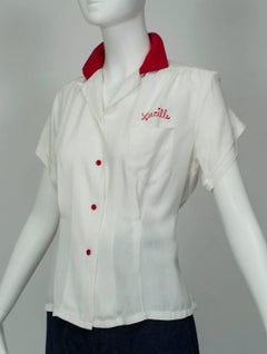 King Louie Double Cola Bowling Shirt Embroidered "Lucille", 1950s
