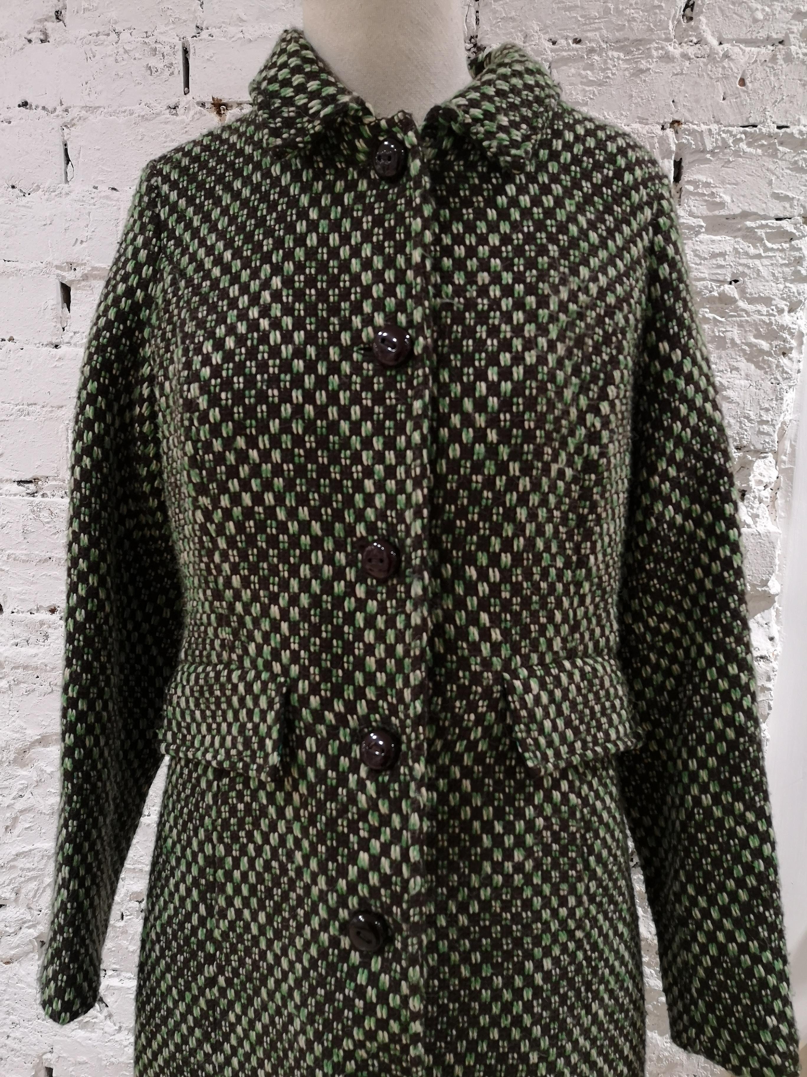 King Louie green wool coat For Sale 7