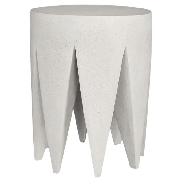 King Me Stool in Resin, Stone Aggregate & Fiberglass by Zachary A. Design