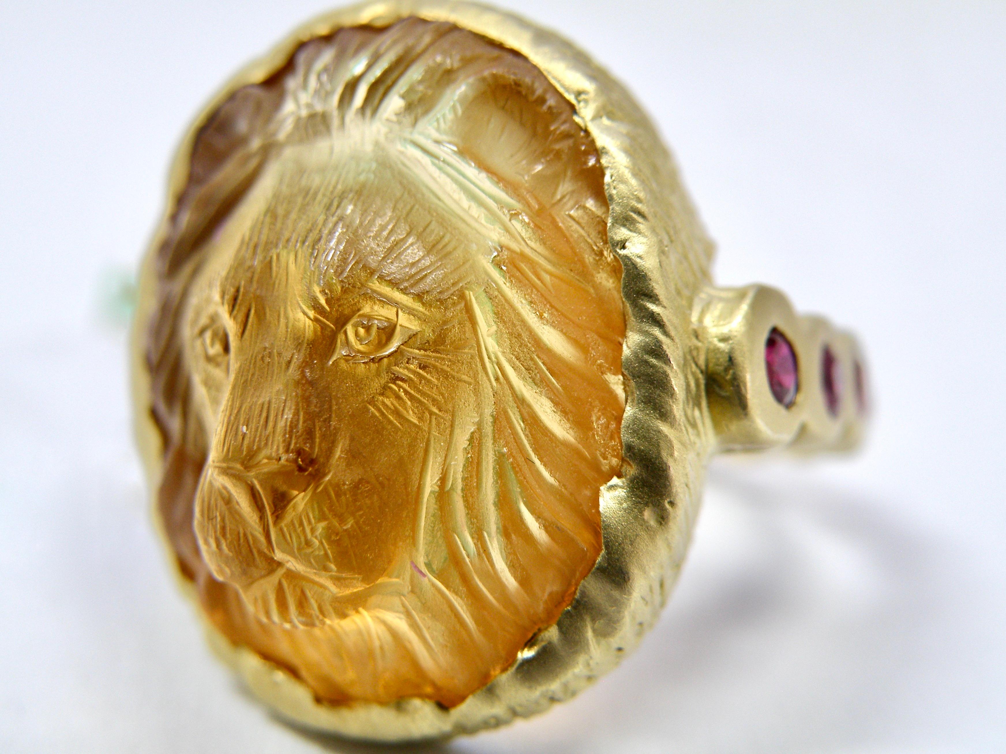 Oval Cut King of Beasts Ring For Sale