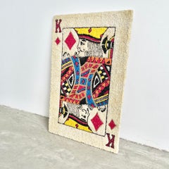King of Diamonds Wall Art in Colored Gravel, 1964 USA