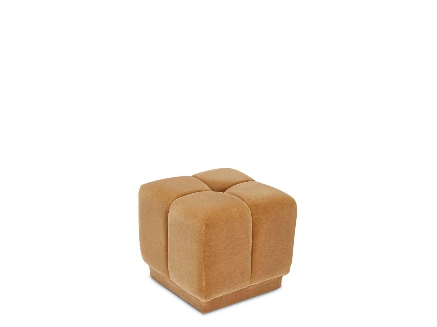 The King Pouf is an easily mobile pouf divided into four sections with matching upholstered base.

The Lawson-Fenning Collection is designed and handmade in Los Angeles, California. Reach out to discover what options are currently in stock.