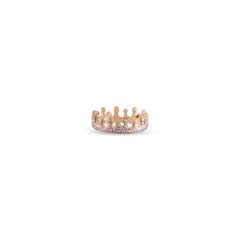 King & Queen  Diamond Band in 18k Gold
