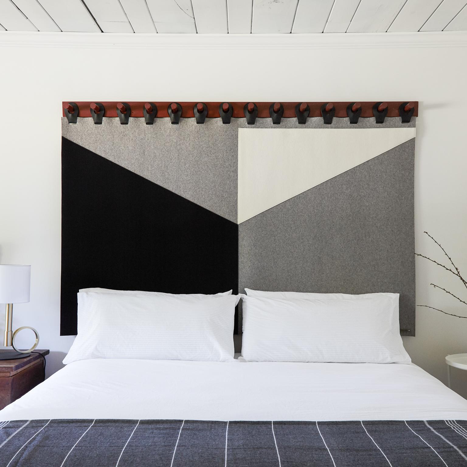 black and gray tapestry