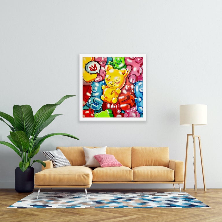 Visual Wall Art, Gummy Bear Wall Decor, Modern Pop Art,75 Resin Gummy  Bears,kitchen Wall Art, Nursery Decor, Business Decor, Pop Culture Art 