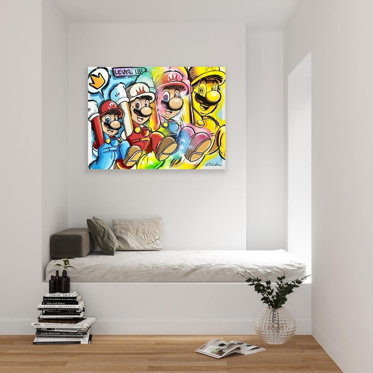 Pittura ispirata alla cultura pop. Forza Mario!