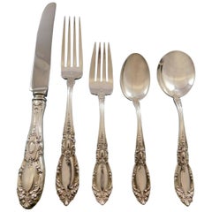 King Richard by Towle Sterling Silver Flatware Set 12 Service 60 Pcs Dinner Size
