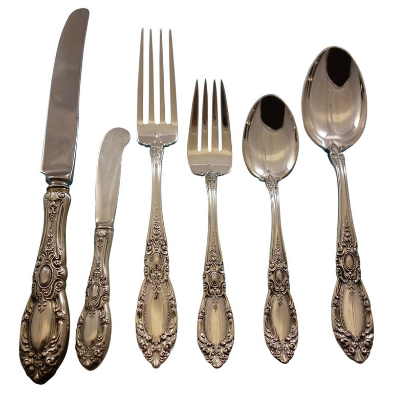 King Richard by Towle Sterling Silver Flatware Set 12 Service 72 Pcs