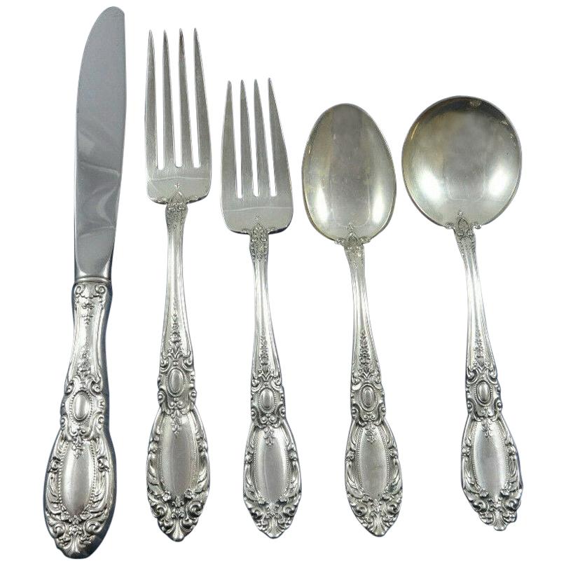 King Richard by Towle Sterling Silver Flatware Set For 12 Service 66 Pieces