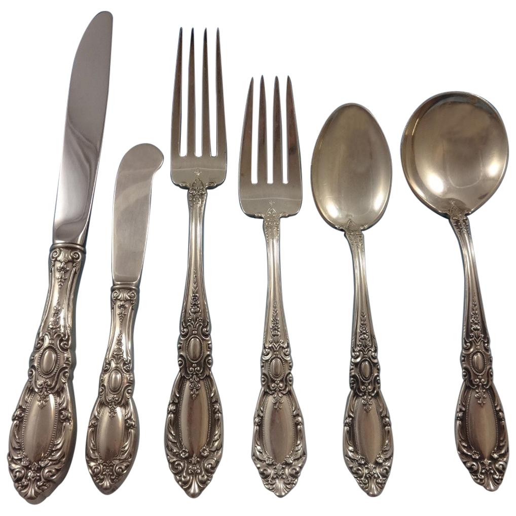 King Richard by Towle Sterling Silver Flatware Set for 12 Service 76 Pieces