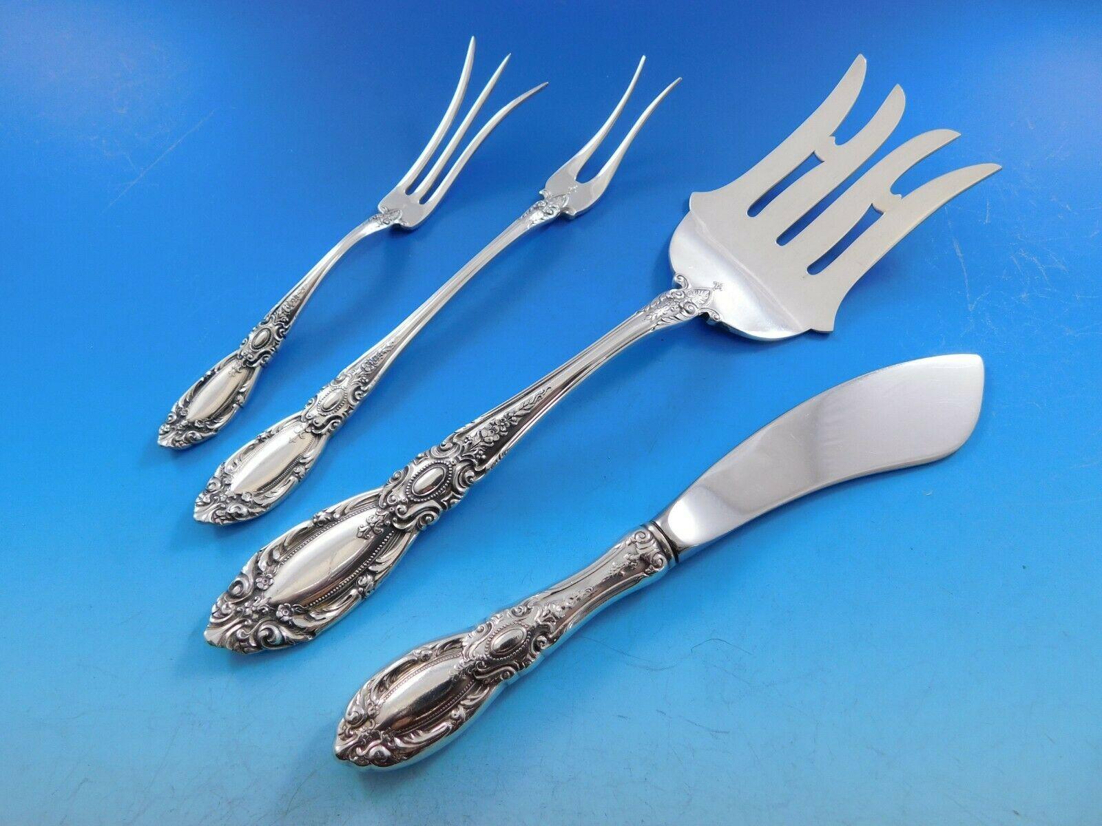 King Richard by Towle Sterling Silver Flatware Set for 12 Service Dinner 179 Pcs For Sale 2