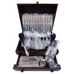 King Richard by Towle Sterling Silver Flatware Set Service 93 pcs Dinner Unused