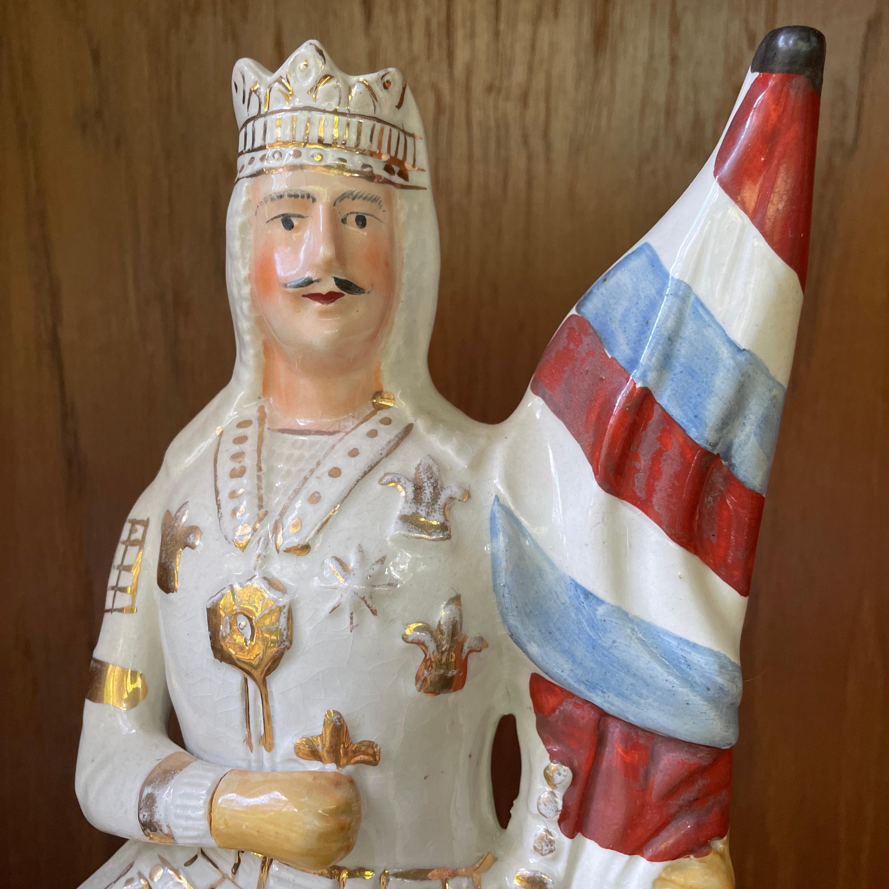 König Richard Löwenherz Porzellan Staffordshire Töpferei Statue Figur im Angebot 2