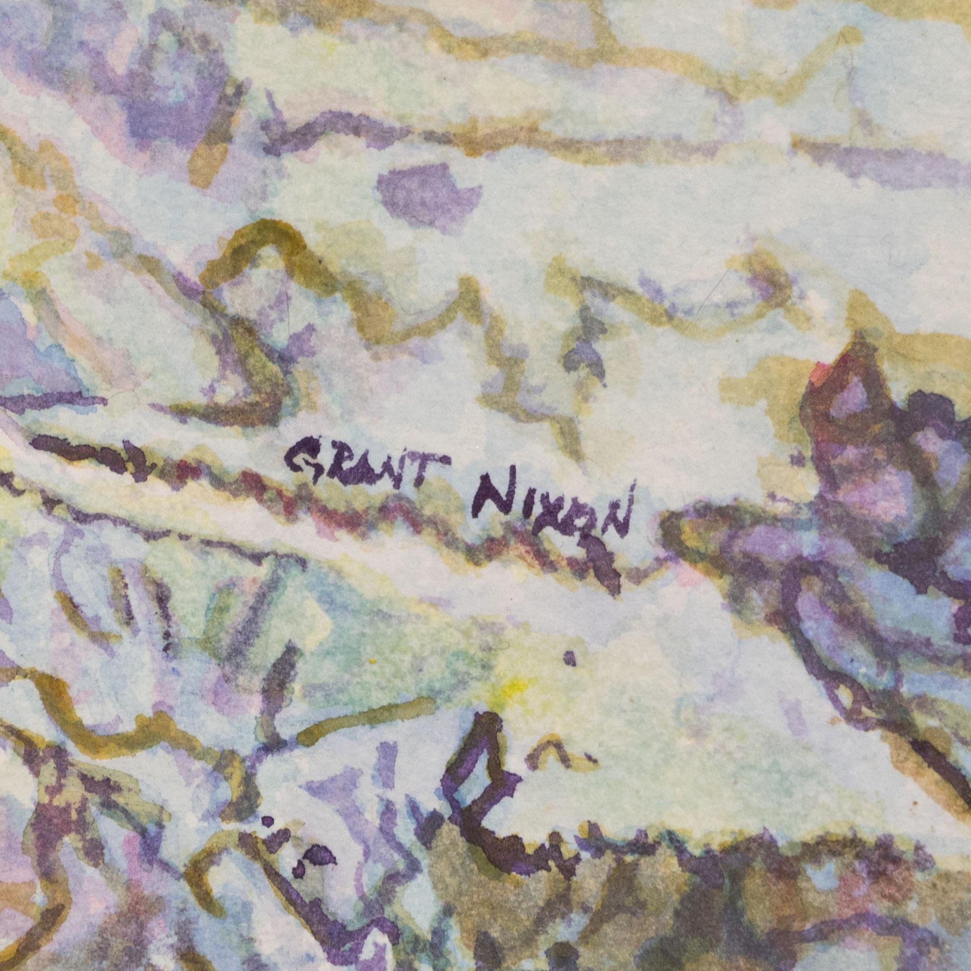 Peint à la main King Salmon - Aquarelle originale de Grant Nixon en vente