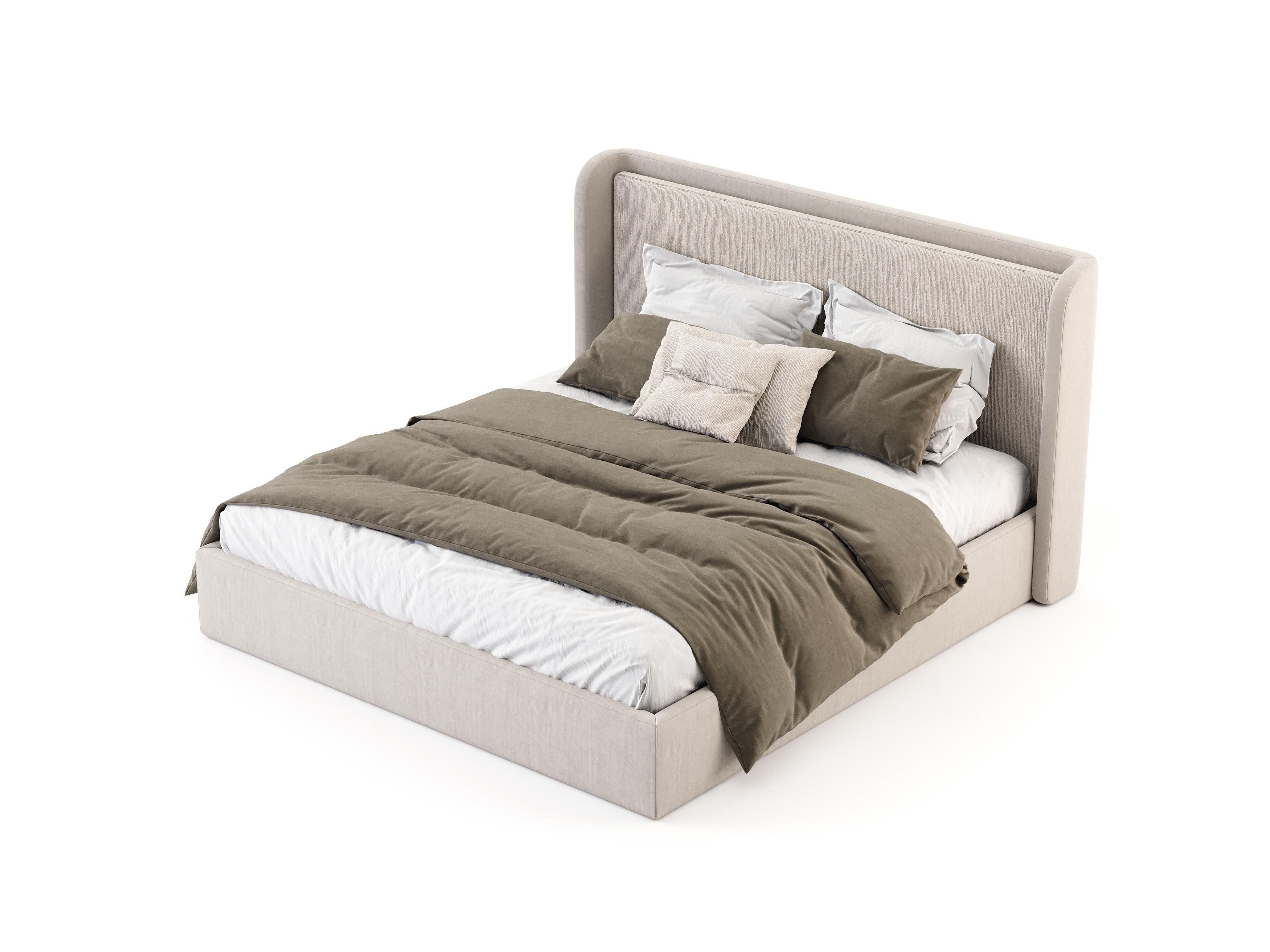 porto upholstered bed frame
