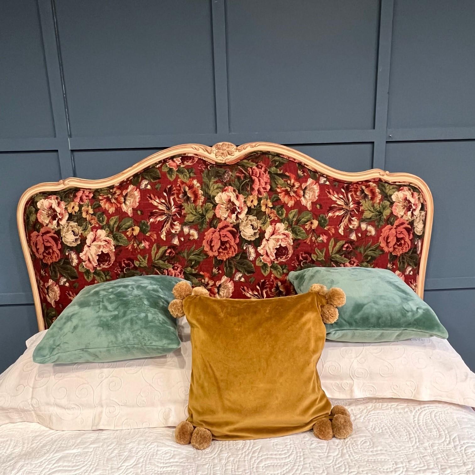 Upholstery King size 5’, French Upholstered Demi Corbeille Bed