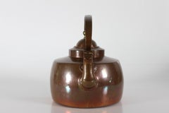 King Size Antique Danish Copper Kettle Handmade in the 19th Century