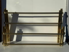 King Size Art Deco Style Brass Bed