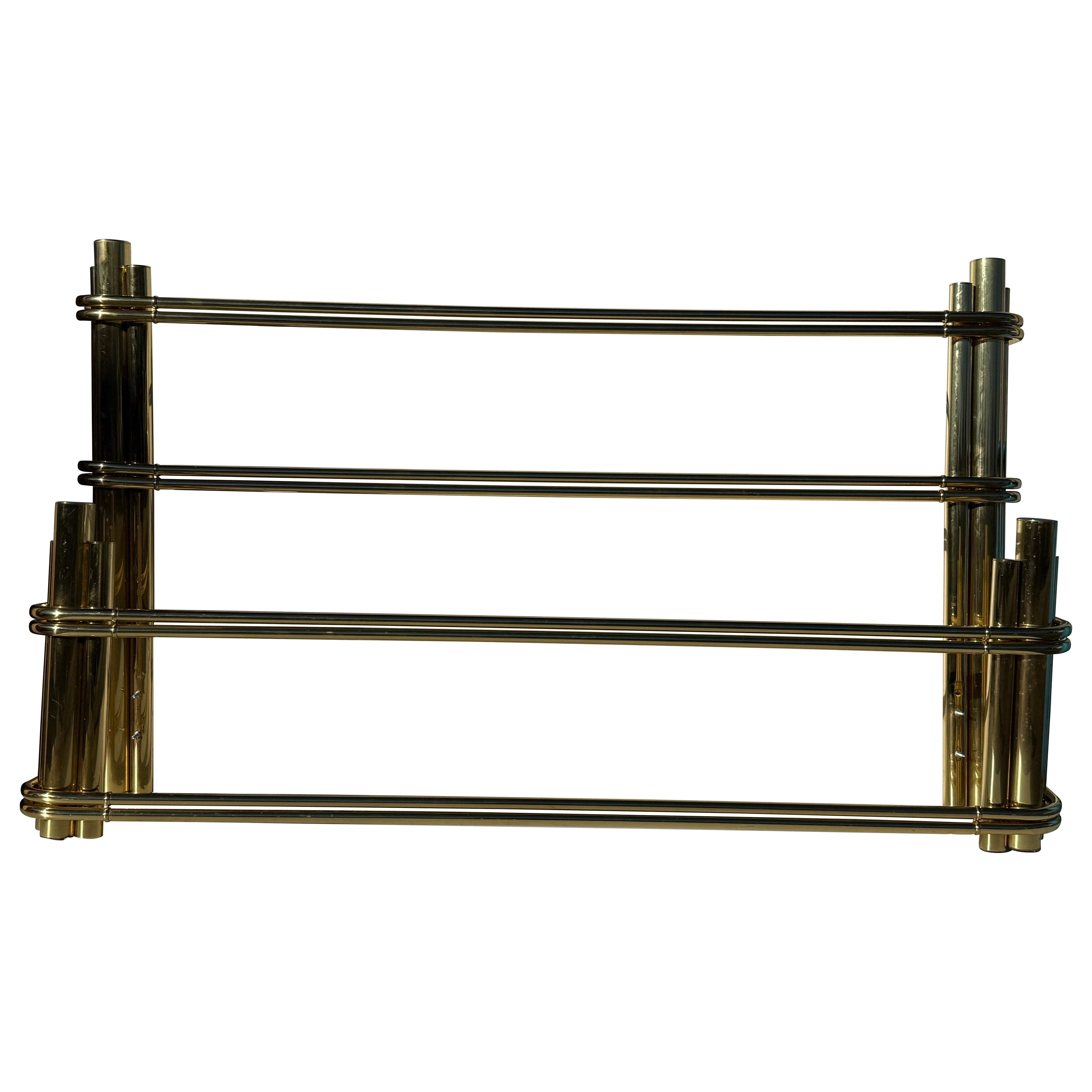 Letto King Size in ottone in stile Art Deco in vendita