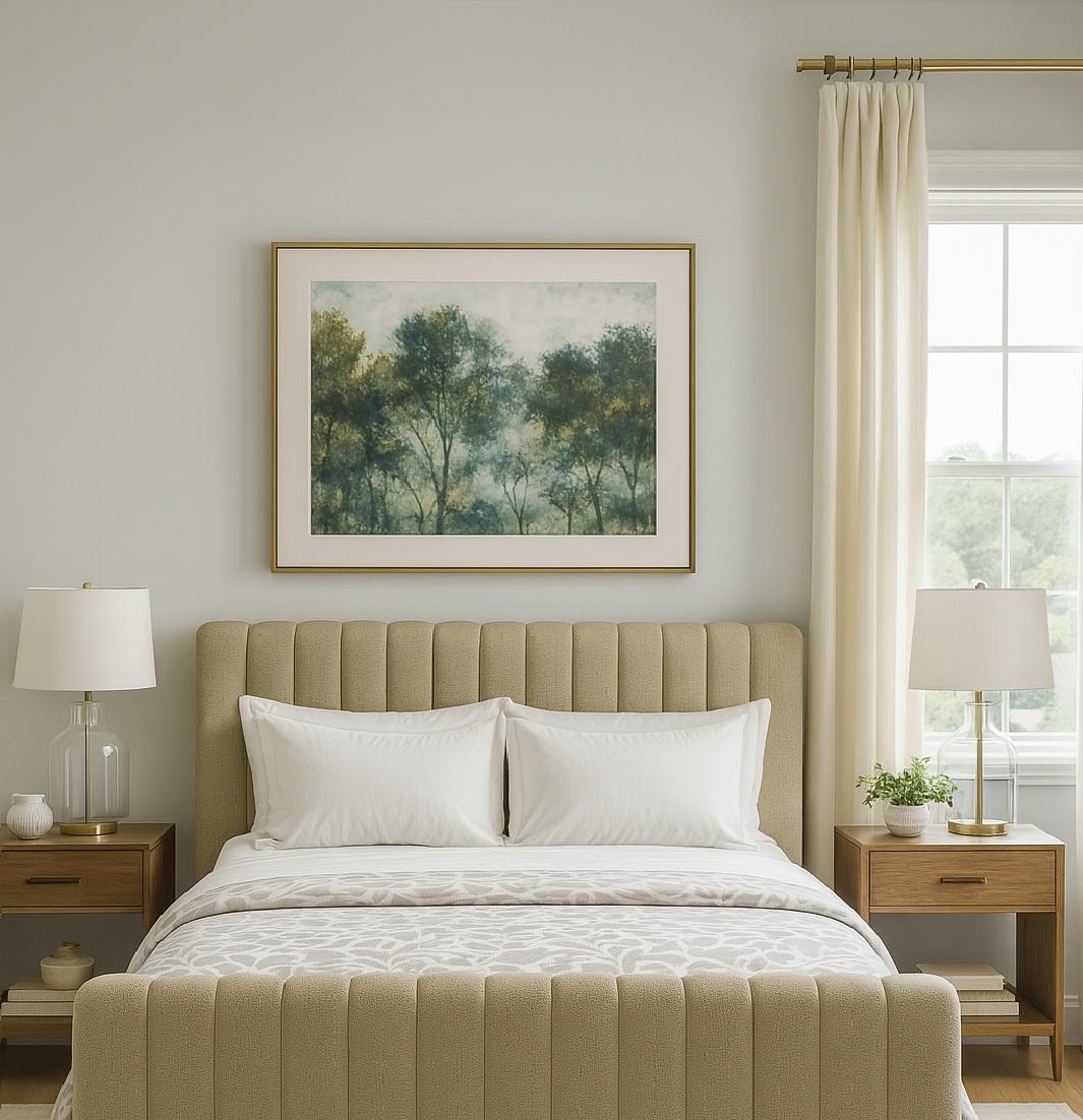 XXIe siècle et contemporain Lit King Size de style classique avec touffes verticales en vente