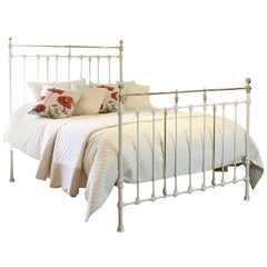 Antique King Size Bed in Cream - MK160