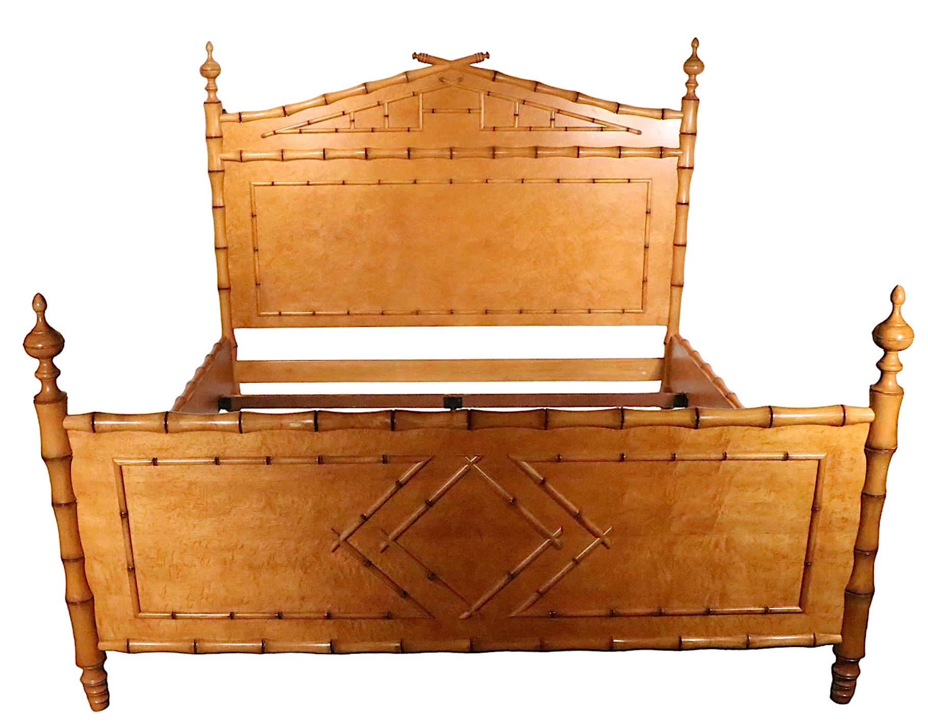King Size British Colonial Style Bed by Martha Stewart for Bernhardt 3