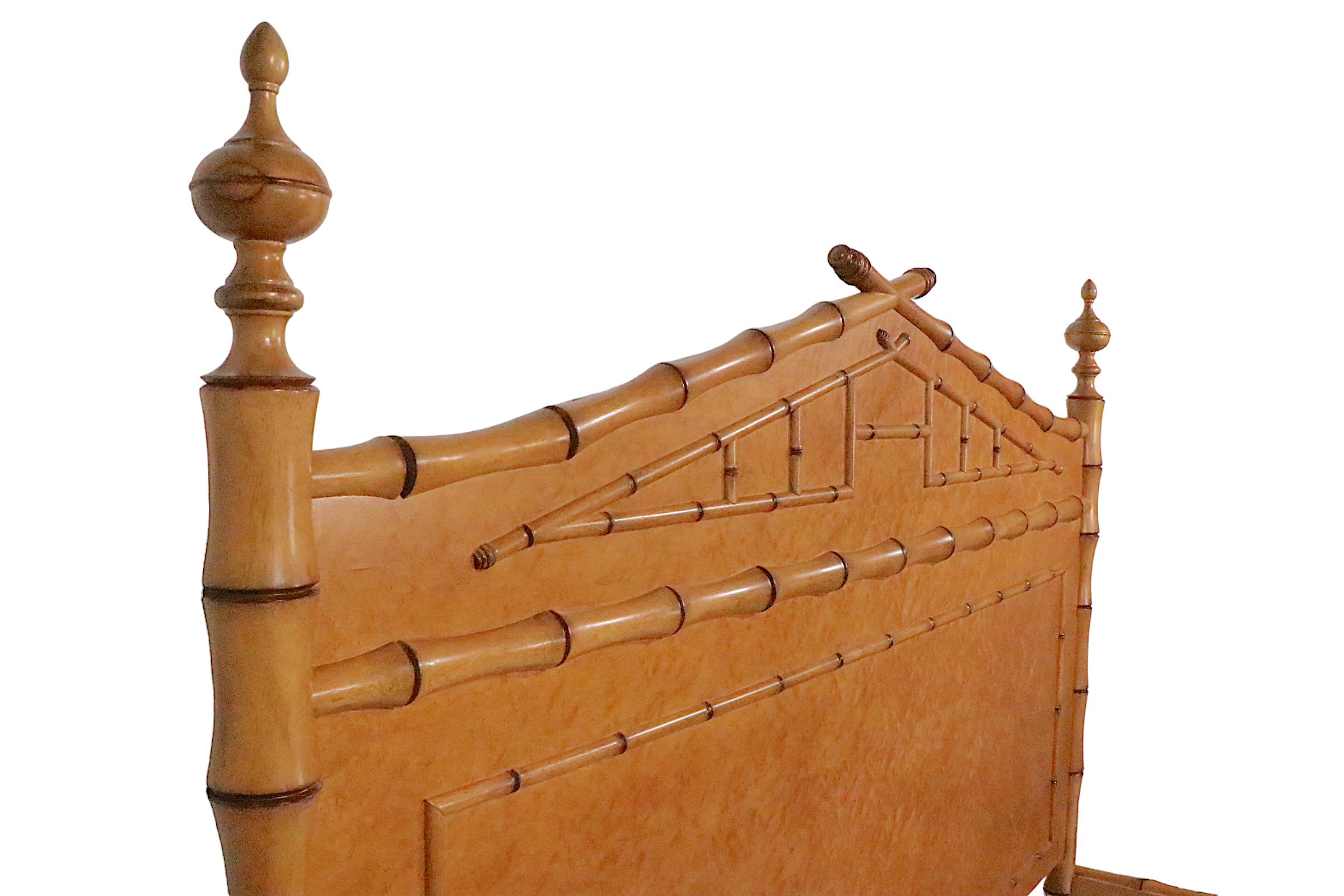Contemporary King Size British Colonial Style Bed by Martha Stewart for Bernhardt