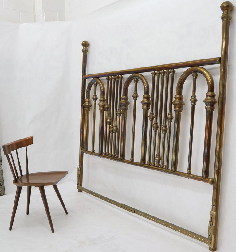 King Size Large Brass Headboard at 1stDibs