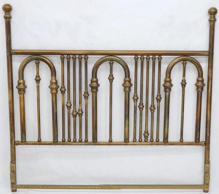 King Size Large Brass Headboard at 1stDibs