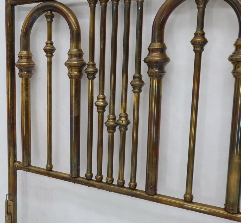 King Size Large Brass Headboard at 1stDibs