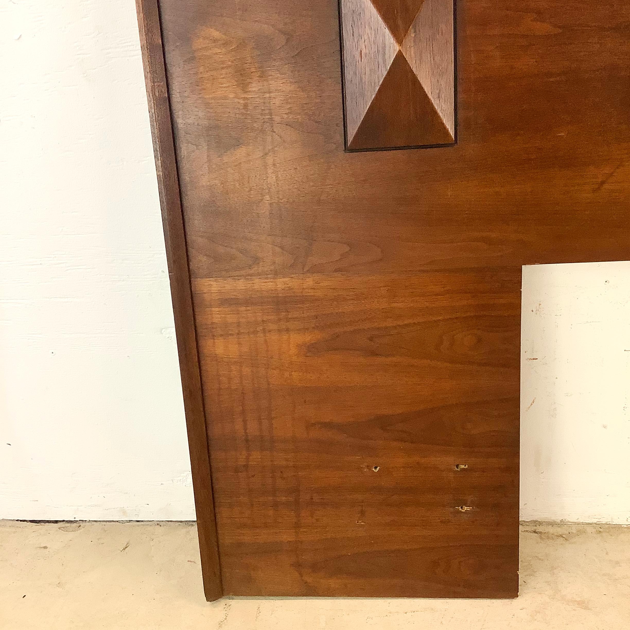 King Size Mid-Century Kopfteil (Furnier) im Angebot