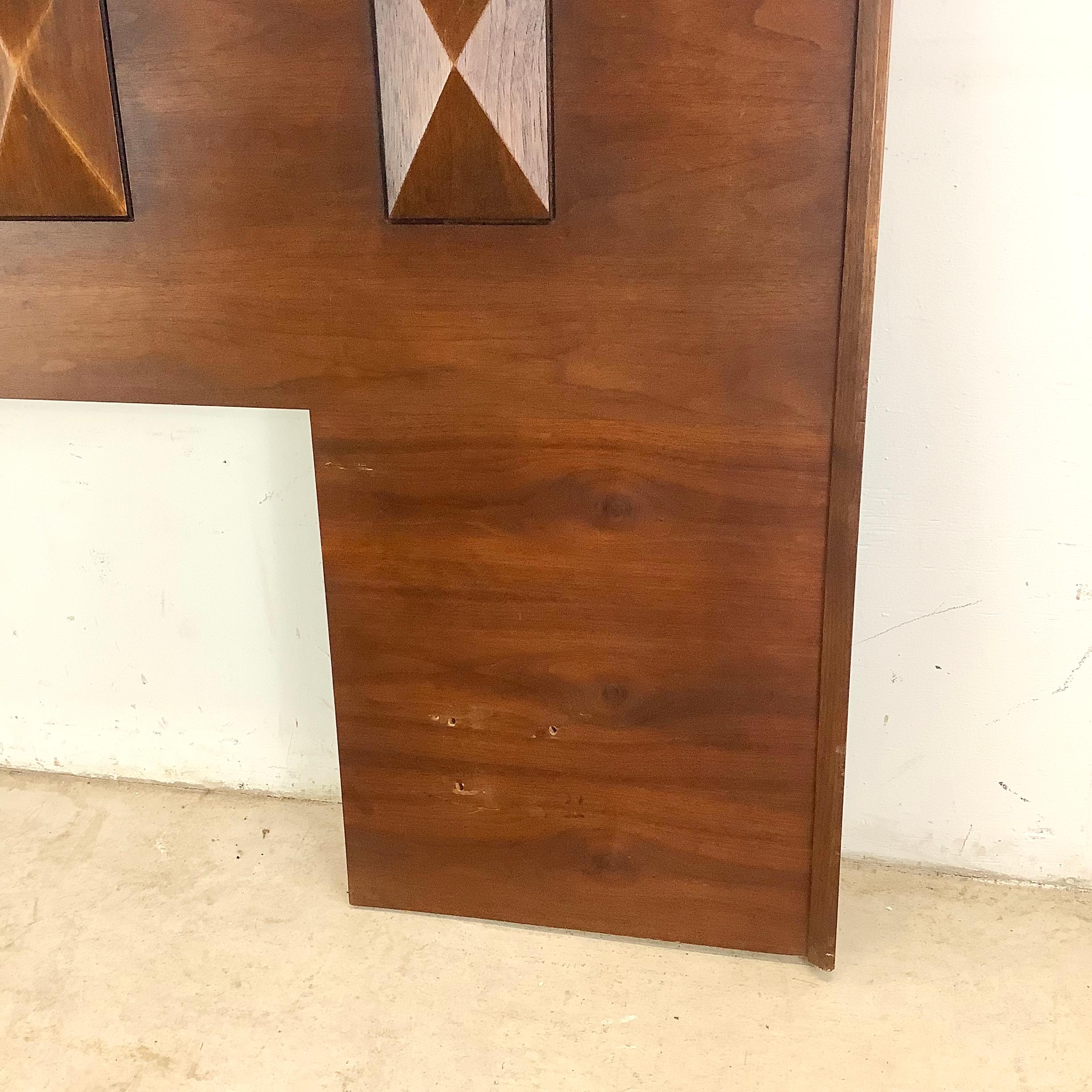 King Size Mid-Century Kopfteil im Zustand „Relativ gut“ im Angebot in Trenton, NJ