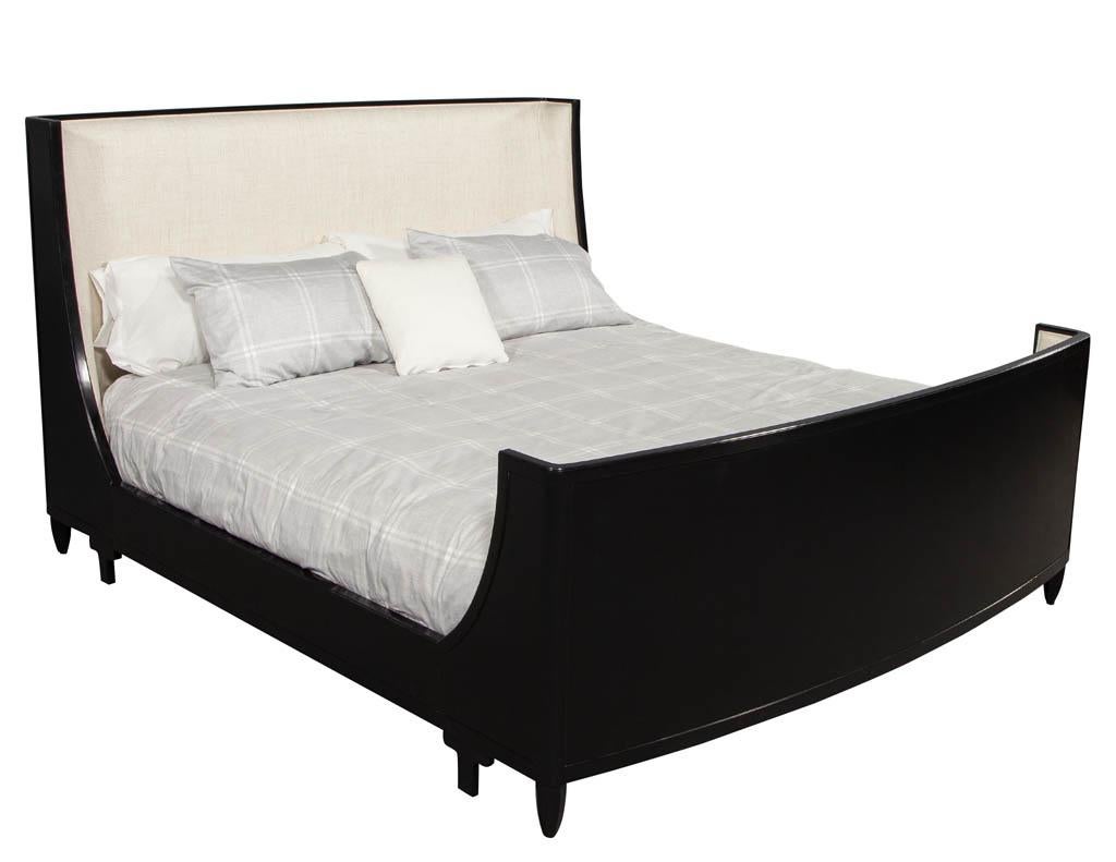King Size Modern Sleigh Bed by Baker Furniture Barbara Barry 4