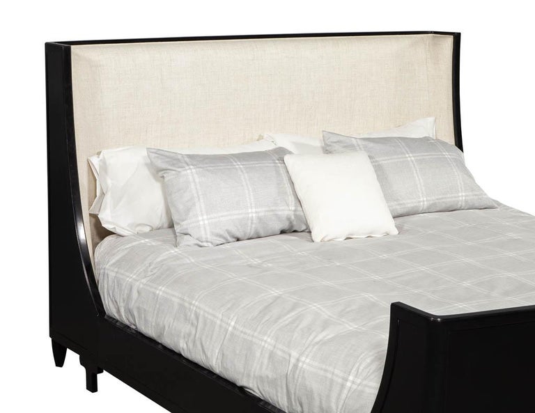 King Size Modern Sleigh Bed by Baker Furniture Barbara Barry at 1stDibs