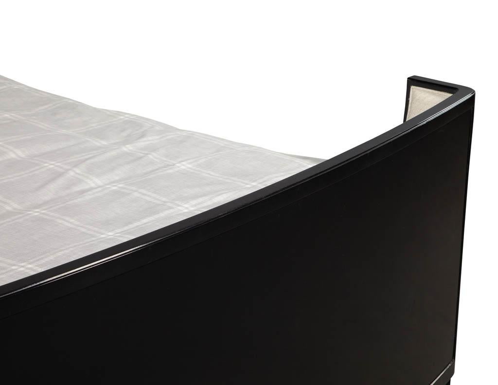 Contemporary King Size Modern Sleigh Bed by Baker Furniture Barbara Barry