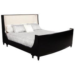 King Size Modern Sleigh Bed by Baker Furniture Barbara Barry