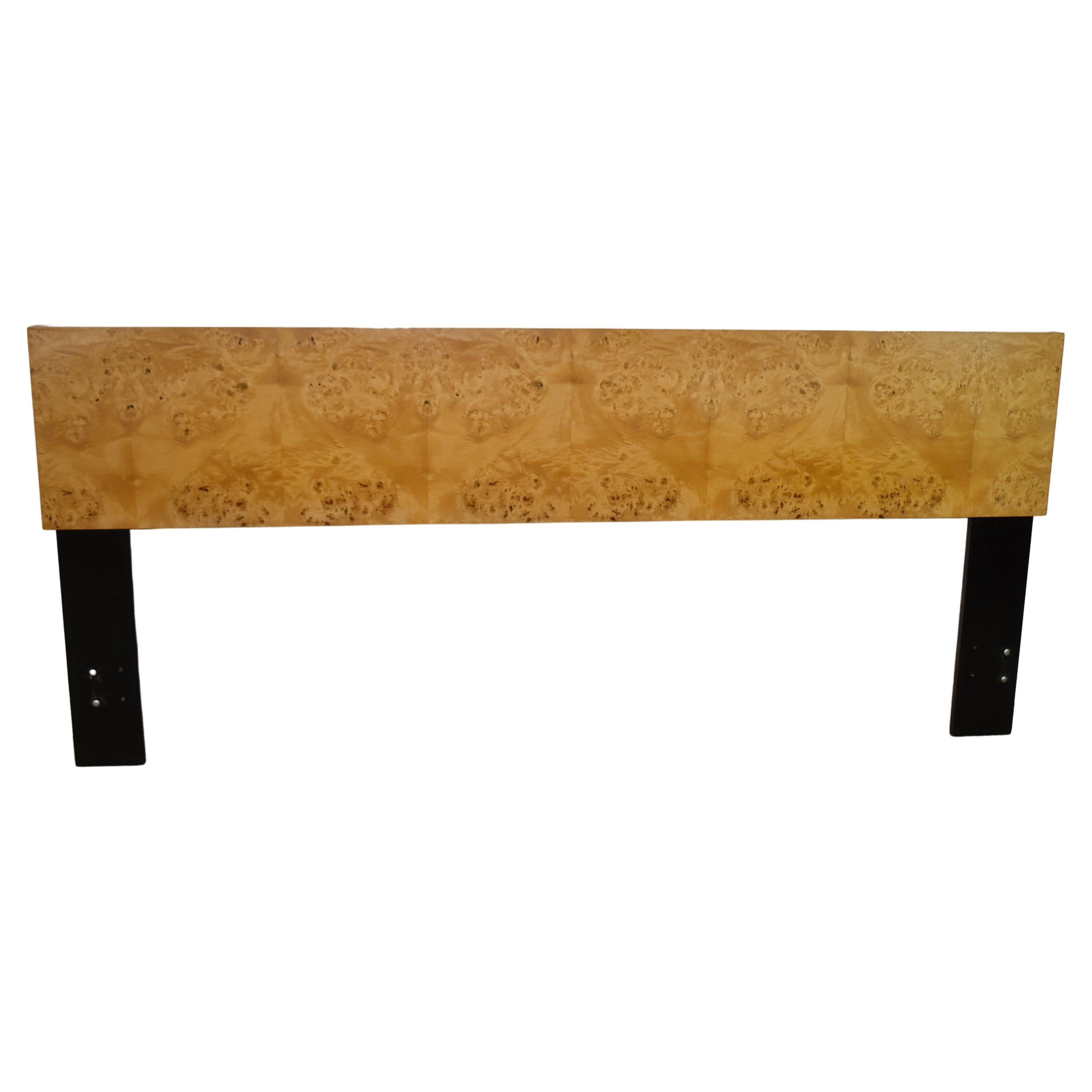 King Size Olivewood Modern Headboard For Sale