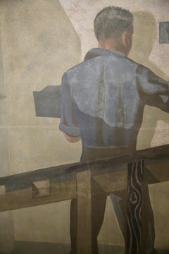 King Size Russian Avant Garde Painting, 1930s