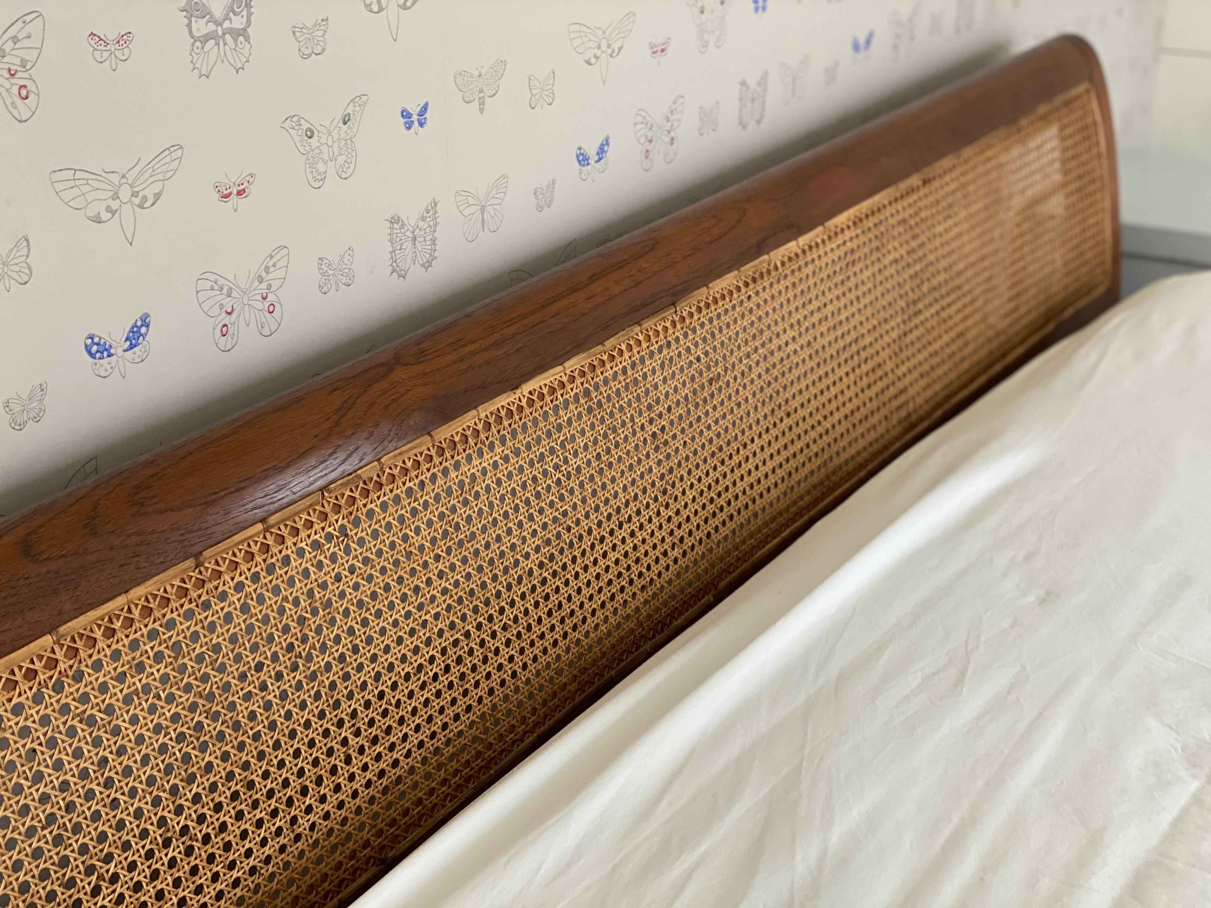 King Size Teak & Caned Bed Frame by British Khaki 3