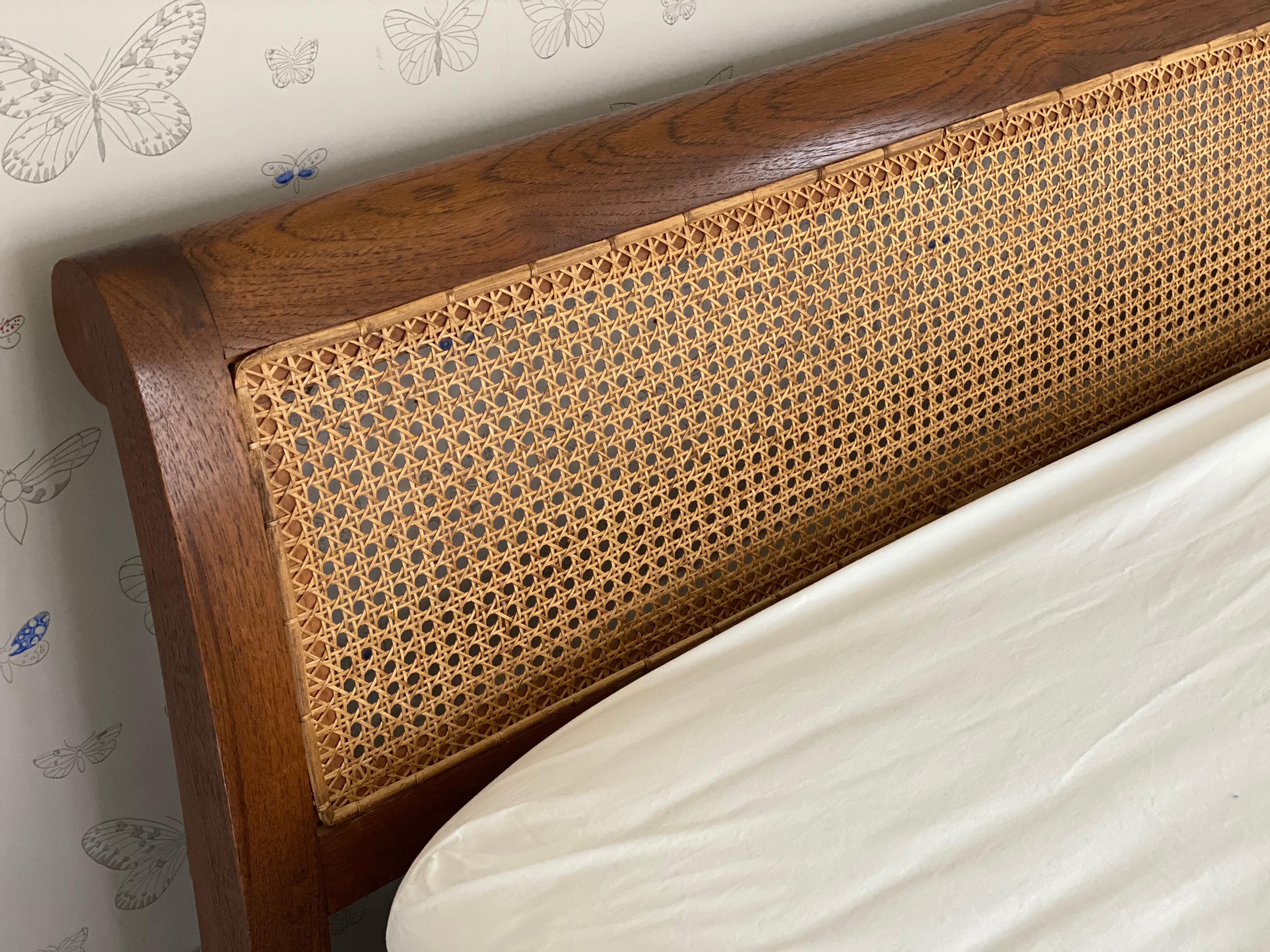 King Size Teak & Caned Bed Frame by British Khaki 4
