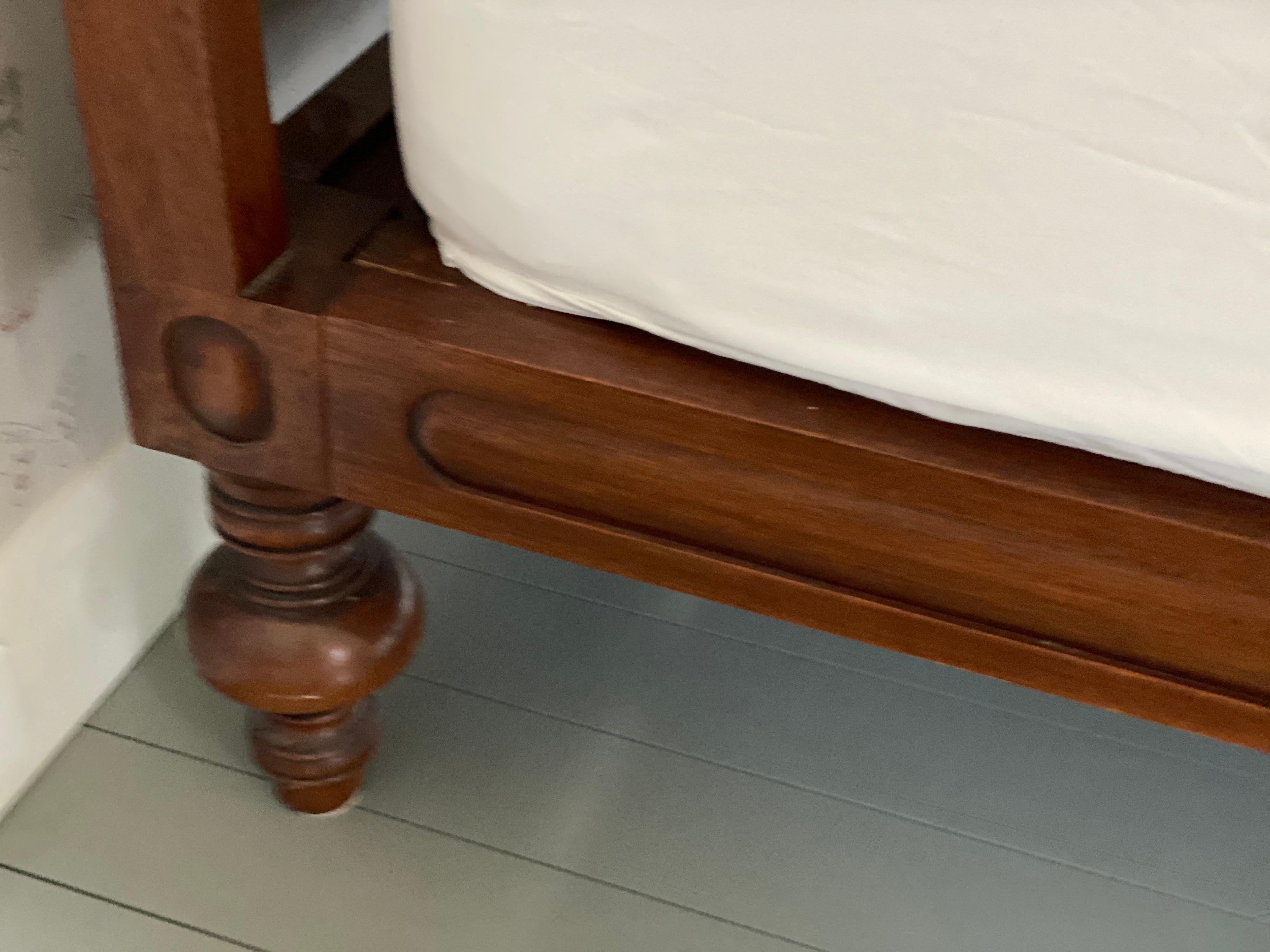 King Size Teak & Caned Bed Frame by British Khaki 1